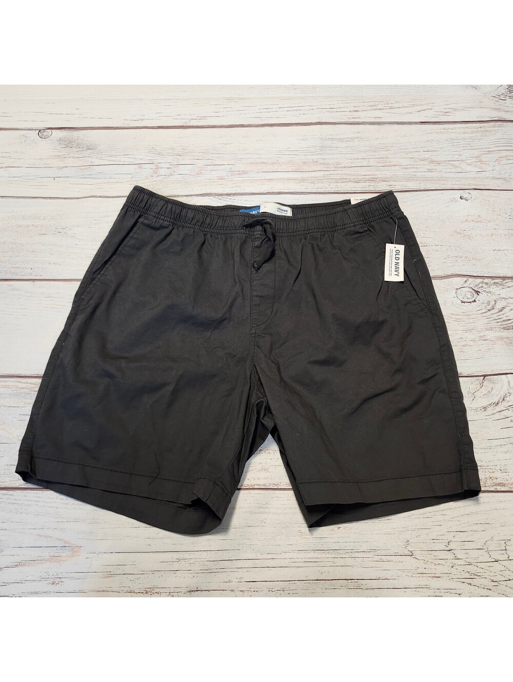 Old Navy Black Jogger Shorts Size L Built-In Flex NWT